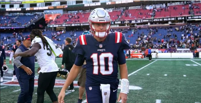 Mac Jones and the Patriots were officially eliminated from 2024 postseason contention on Sunday